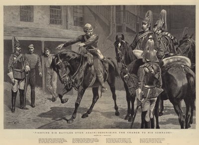 Fighting his Battles over again, describing the Charge to his Comrades by John Charlton
